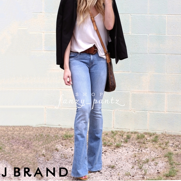 J Brand Martini Mid-Rise Flare Jeans 25 Eternal